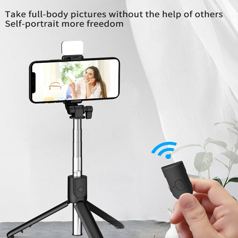 Extendable Mini Tripod Selfie Stick for Vlogging
