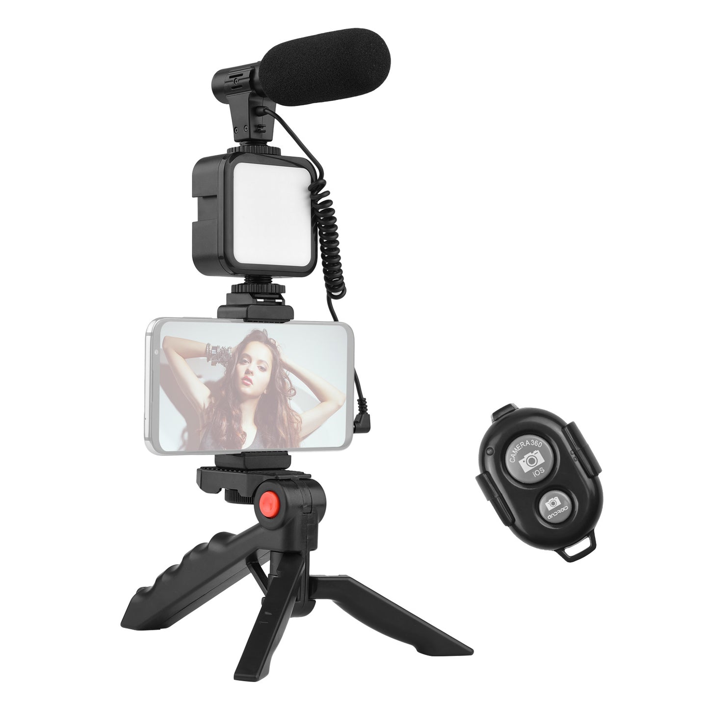 Complete Mobile Video Making Setup with Tripod