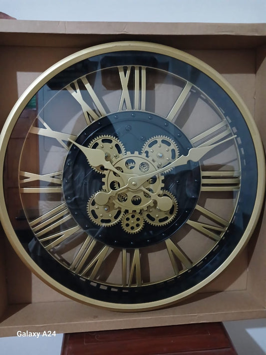Gear Wall Clock With Moving Gears