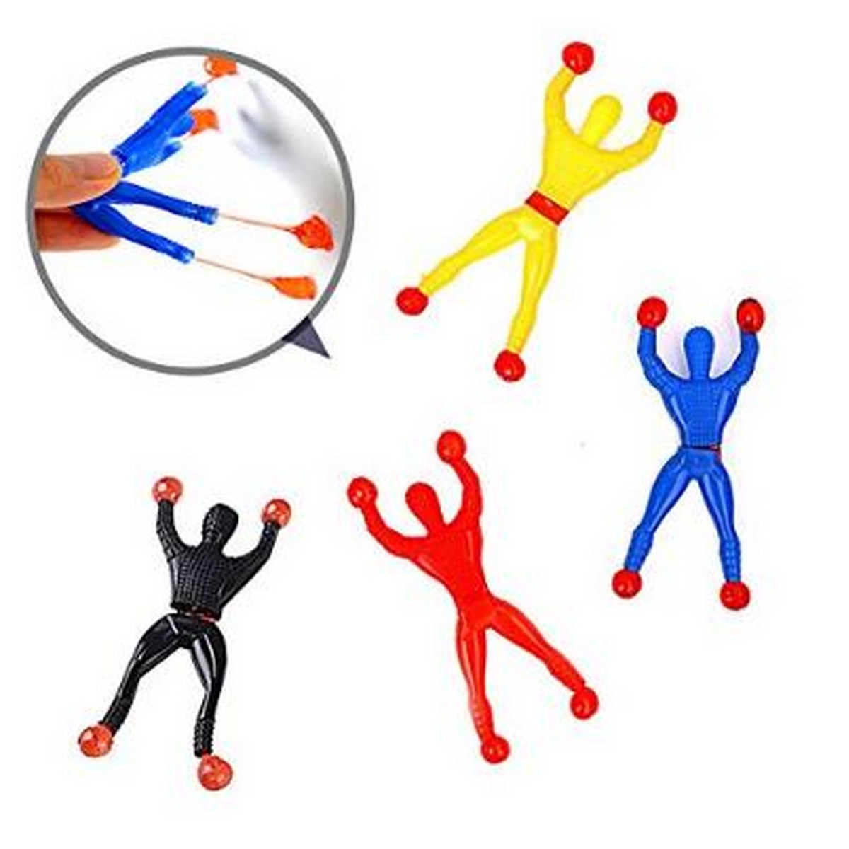 Pack Of 6 Sticky Spider Man Climbing Wall