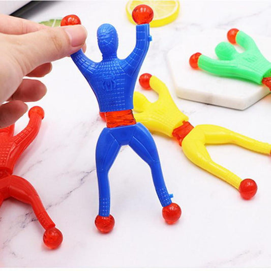 Pack Of 6 Sticky Spider Man Climbing Wall