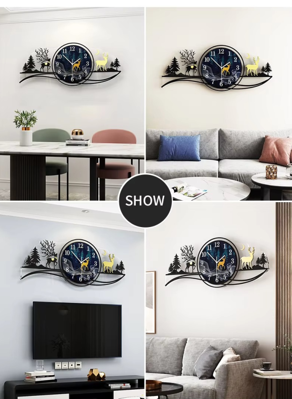 3d Wood Wall Clock With Light