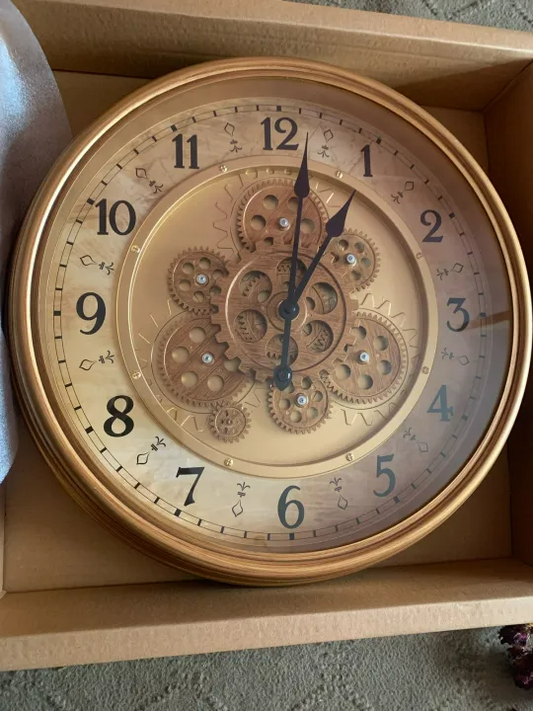 Luxury Vintage Gear Wall Clock