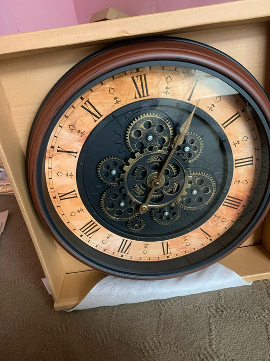 Luxury Vintage Gear Wall Clock